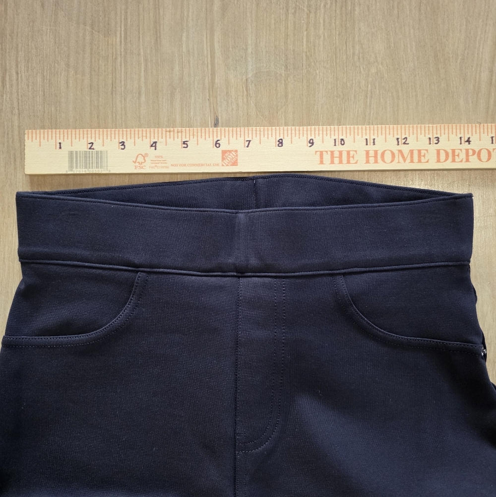 SPANX by Sara Blakely Navy Pull-On Stretch Slim Pants Size M/M - Picture 8 of 9